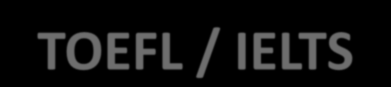 TOEFL / IELTS Why do I need to take it? Which one should I take? When and where can I take it?