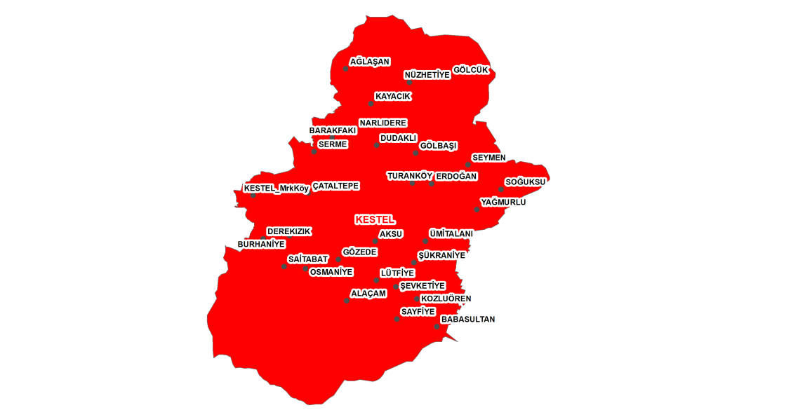 Belediye Adı Kestel Mahalle Adı AHMETVEFİKPAŞA BARAKFAKİH ESENTEPE KALE SERME VANİMEHMET YENİ - ADNKS (Adrese Dayalı Nüfus Kayıt Sistemi) 1.3.