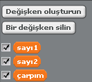 Örnek Problem2 Girilen iki sayının çarpımını alan programı yapınız. İki sayıyı çarpan algoritmanın işlem adımları 1. Adım: Başla 2.