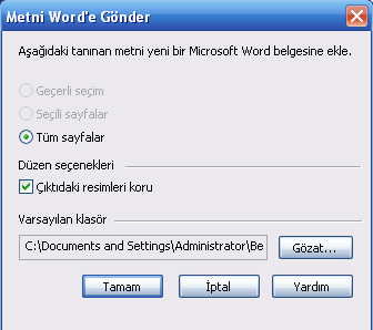 EceGöz programımız içinde OCR1 ve OCR2 olmak üzere iki tip optik karakter tanıma (Word e dönüştürme) bulunmaktadır.