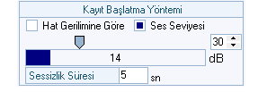 SÜRE KISITLAMASI Konuşma süresinin kısıtlanması için kanal bazında gelen ve giden arama yönü buradan seçilir.