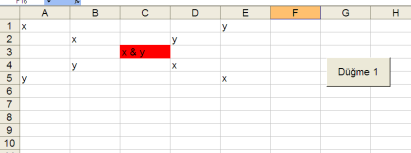 25 Sub Düğme1_Tıkla() k = "=Int(Rand() * 101)" Range("a3:h3") = "=a1*a2" For i = 1 To 8 Range("a1:h1") = k Cells(2, i) = i: '2.