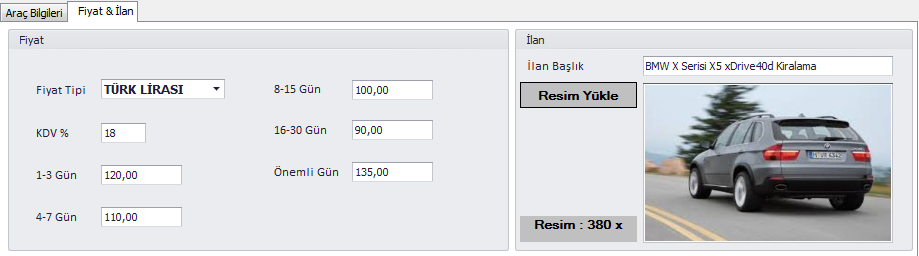 düzenleyebilirsiniz. Bilgilerinde değişiklik yapmak için düzenle tuşuna basmanız gerekmektedir. Araç Bilgileri alanında değişiklik yapabilmek için Araçlar Modülüne girmeniz gerekmektedir.