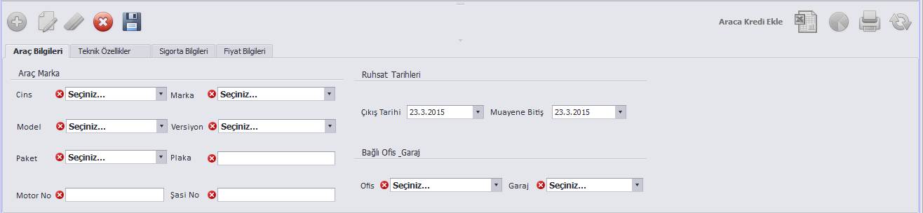 Kiralamanın Detaylarını Görebilir veya Kontrat Yazdırabilirsiniz. Ana Menü Araçlar Sisteminizdeki Araçları Görebilir, Düzenleyebilir, Silebilir veya Araclarınızın Durumunu Kontrol Edebilirsiniz.