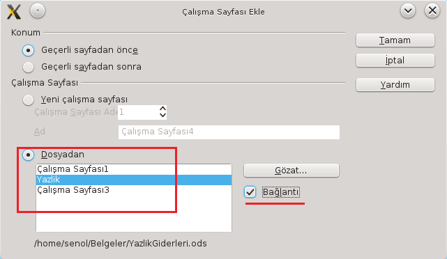 Sayfa Sekmeleri Resim 9: Sayfa sekmeleri Birden fazla çalışma sayfasını Ctrl ve Shift tuşlarını kullanarak fare ile seçebilirsiniz.