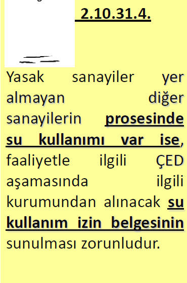 YASAKLANAN SANAYİLER 2.10