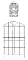 201 Şekil 4.239. Demirciyan Evi İş Odası, Eşiklik ve Kapı Görünümü,2011 İş odasının, 0,87 x 1,71 m. boyutlarında ve demir kafesleri olan kemerli ve ahşap kepenklere sahip dört penceresi bulunmaktadır.