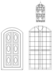 217 Şekil 4.268. Demirciyan Evi Baş Odaya Giriş, 2011 Cennet odanın avluya bakan, demir kafesli ve kemerli 0,84 x 1,84 m. boyutlarında dört penceresi bulunmaktadır.