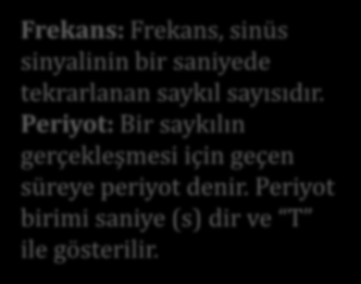 TEMEL BİLGİLER Alternatif Akım Alternatif Akımın Tanımı Zaman içerisinde yönü ve şiddeti belli bir düzen içerisinde değişen akıma alternatif akım denir.