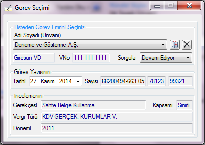 Bar üzerinde bulunan iki düğme ise şu işlevleri görür: Sürükle bırak (bas-yükle) düğmesi: Bu düğme yeni inceleme görevlerini girmek için kullanılır.