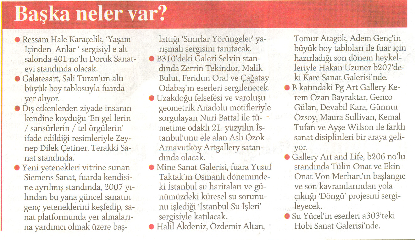 2009 tarihleri arasında Ahmet Sarı nın resimlerine ev sahipliği yapıyor. Ders-i İntibah: Anlamı Kavrama Dersi veya Farkına Vardırma Dersi olarak da ifade edebiliriz.