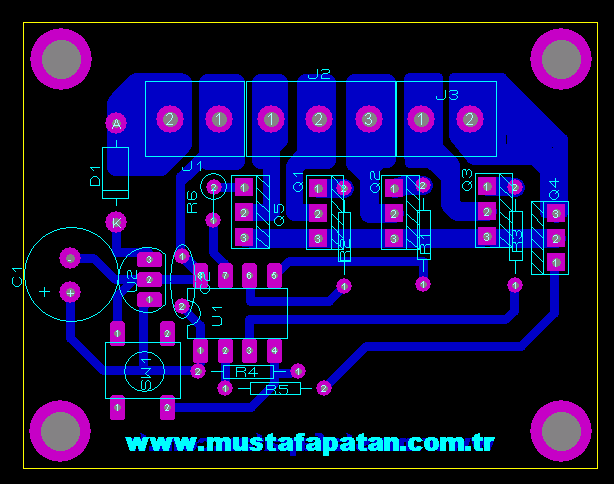 9.2 MP_LAD_02 4 ÇIKIŞLI LED ANĐMASYON DEVRESĐ PIC12F675 BDX53 IRFZ44 Şekil 68 MP_LAN_02 4 ÇIKIŞLI LED ANĐMASYON DEVRESĐ Şekil 69 MP_LAN_02 4 ÇIKIŞLI LED