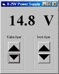 13.2 MP_GDC_02 30V 1A PC VOLTAJ KONTROLLÜ GUC KAYNAĞI 0-30V 1A OUT VOLTAJ AYARLI ÇIKIŞ, +5V, -5V, +15V, -15V SABĐT VOLTAJ ÇIKIŞI-PC PARALEL PORT KONTROL Şekil 81 MP_GDC_02 0-30V 1A PC VOLTAJ AYARLI