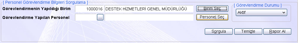 Gelen birim üzerine tıklayarak seçiniz ve "Ekle" butonuna basınız. Birim ekleme işlemini bitirmek için "Tamam" butonuna basınız.