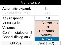 Ekran Menüleri Sistem Menüsü 3 Menü Kontrolü Alt Menüsü Kamera menüsünde navigasyonu kontrol etme şekli de bireysel gereksinimlere uyarlanabilir.