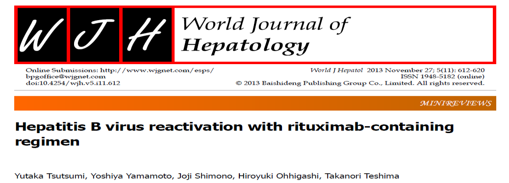 Rituximab mono/kombine KT tedavileri takibinde HBV aktivasyonu raporlanmış.