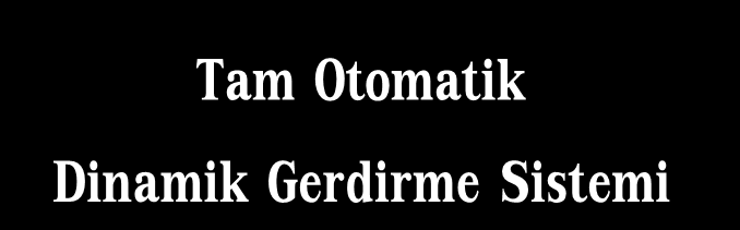 Tam Otomatik Dinamik Gerdirme Sistemi Vidalı Kompresörler Motor ağırlığı, tork etkisi ve yay ile gerdirme Çalışmanın bütün safhalarında doğru kayış gerginliği