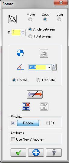 3.2.4.Rotate (Döndürme) ġekil 3.22: Açısal mirror (aynalama) örnekleri Seçilen nesneleri belirli bir açıda döndürmek, açısal olarak taģımak ve kopyalamak için kullanılır. Move: Nesneleri taģır.