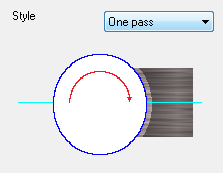 Şekil 2.28: Kesme stili örnekleri Tip Comp: Uç telafisi: Roll cutter around corners: Köşeleri işleme tipi Linearization tolerance: 3B eğri-spline eğrileri önce doğrulara böler.