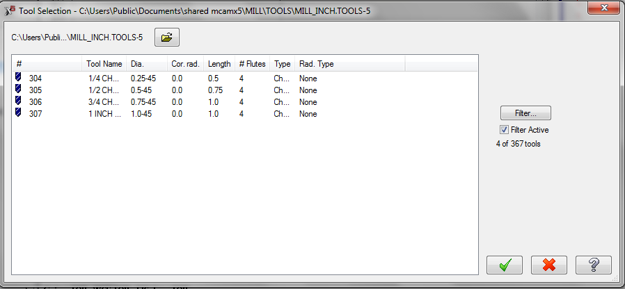 2.9.1.1. Create New Tool (Yeni Takım Oluştur) Oyma işleme takım yolu için Chamfer Mill (Pah kirma çakisi) seçilmiştir. Resim 2.69: Create New Tool yeni takım oluşturma 2.9.1.2. Select Library Tool (Takımı Kütüphaneden Seç) Seçilen operasyona uygun takımı takım listesine ekler.