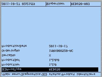 Bölüm 4 HMI kullanımı 1MRK 500 095-UTR A 4.1.5 Cihazı tanımlama IED bilgisi, cihaz hakkında revizyon ve seri numarası gibi detaylı bilgileri içerir. 1. Ana menü/sorun giderme/ied Durumu/Ürün tanımlayıcıları seçimini yapın.