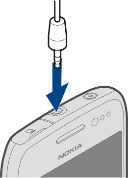 18 Başlarken Cihazınıza zarar verebileceğinden, çıkış sinyali üreten ürünleri cihazınıza bağlamayın. Nokia AV konektörüne herhangi bir gerilim kaynağı bağlamayın.