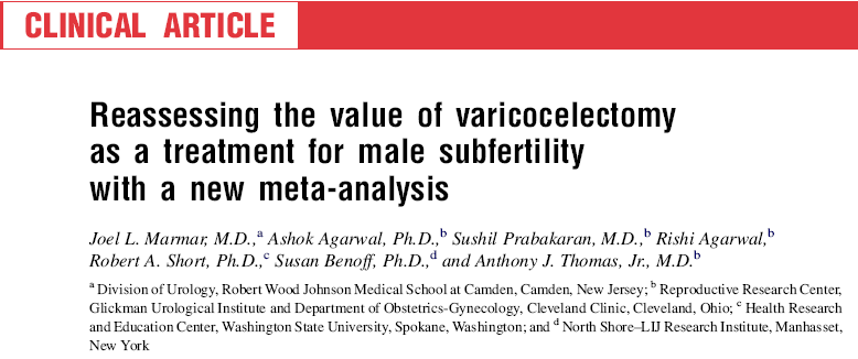 Meta-analize dahil edilme kriterleri: İnfertilite Anormal semen analizi Palpabl varikosel Cerrahi teknik 1.