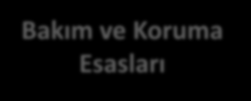 Bakım ve Koruma Esasları Yangın emniyet yol ve şeritlerinin genişliği, yangına 1. derece hassas bölgelerde en az 45-55 m olmalıdır.