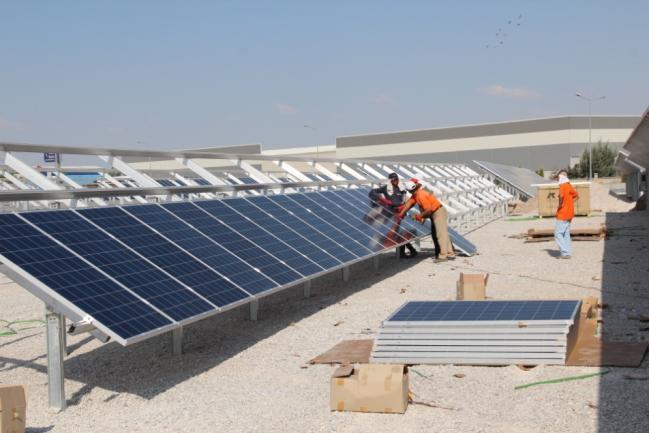 BÖLGEMİZE KURULMAKTA OLAN 1 MW LIK GÜNEŞ ENERJİSİ SANTRALİ