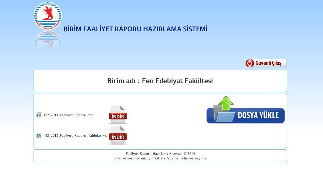 3- SİSTEMİN UYGULANMASI Sisteme giriş yapan harcama birimi kullanıcı sayfası Birime ait