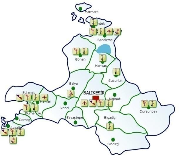 Harita 2.1: Planlama Bölgesinde Bulunan Meteoroloji İstasyonlarının Alansal Dağılımları Kaynak: Kaynak: Devlet Meteoroloji İşleri Genel Müdürlüğü İl Durum Raporu 2011 Tablo 2.