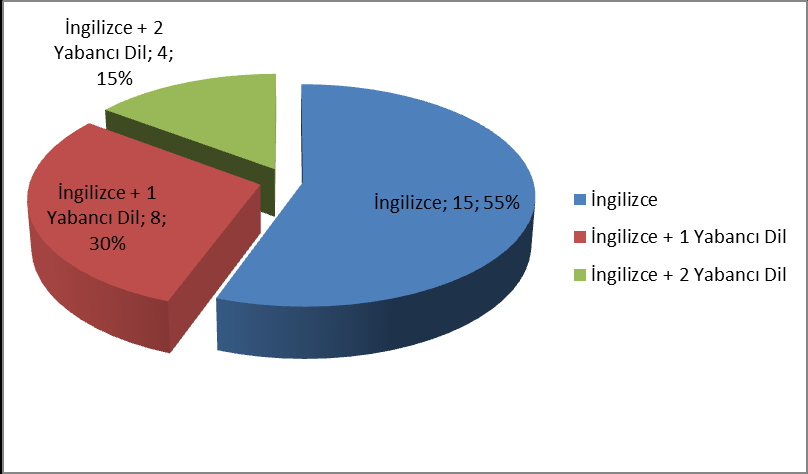 Personelin eğitim durumlarına göre dağılımı aşağıdaki şekildedir: Yabancı dil bilgisi olarak; Ajans uzmanlarından İngilizcenin yanı sıra 7 kişi Almanca, 2 kişi Arapça, 1 er kişi de Japonca,