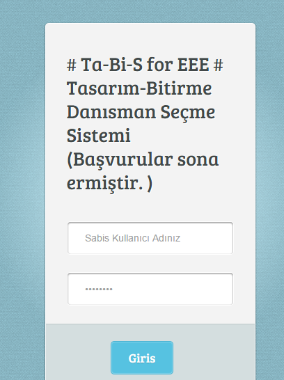 TASARIM/BİTİRME ÇALIŞMASI YÖNERGESİ I. GİRİŞ Tasarım Çalışması dersi Elektrik-Elektronik Mühendisliği Bölümü öğrencileri için 7. yarıyılda alınması zorunlu bir derstir.