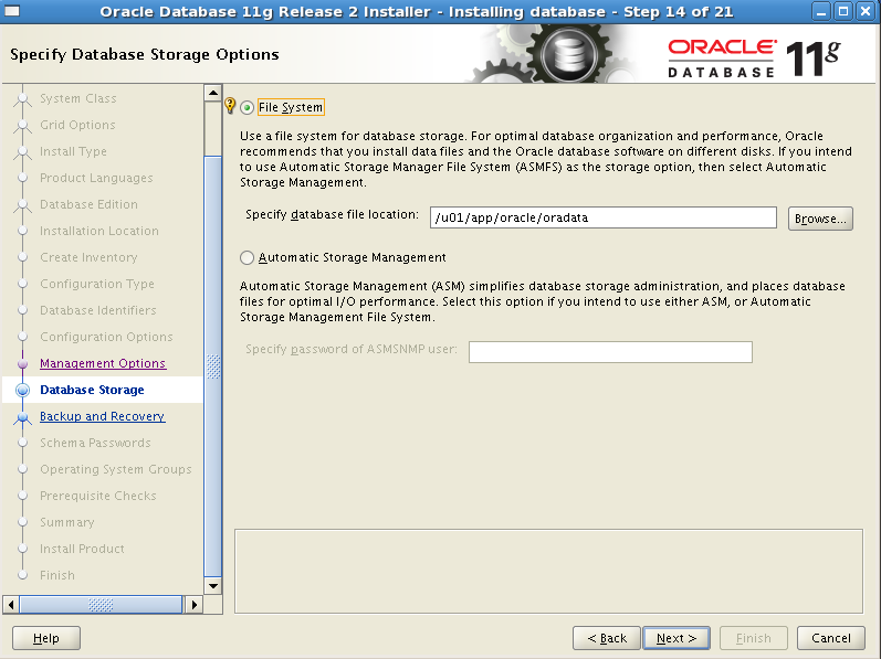 21. Automated backup kullanıp kullanmayacağımızı belirtiyoruz.