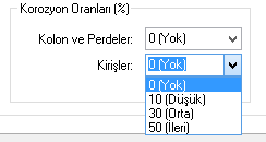 Donatı Gerçekleşme Katsayısı Mevcut proje varsa, başka bir deyişle sahadaki verileri proje ile karşılaştırma imkanı bulunuyorsa ve projede belirtilenden daha az bir donatı ile karşılaşılıyorsa,