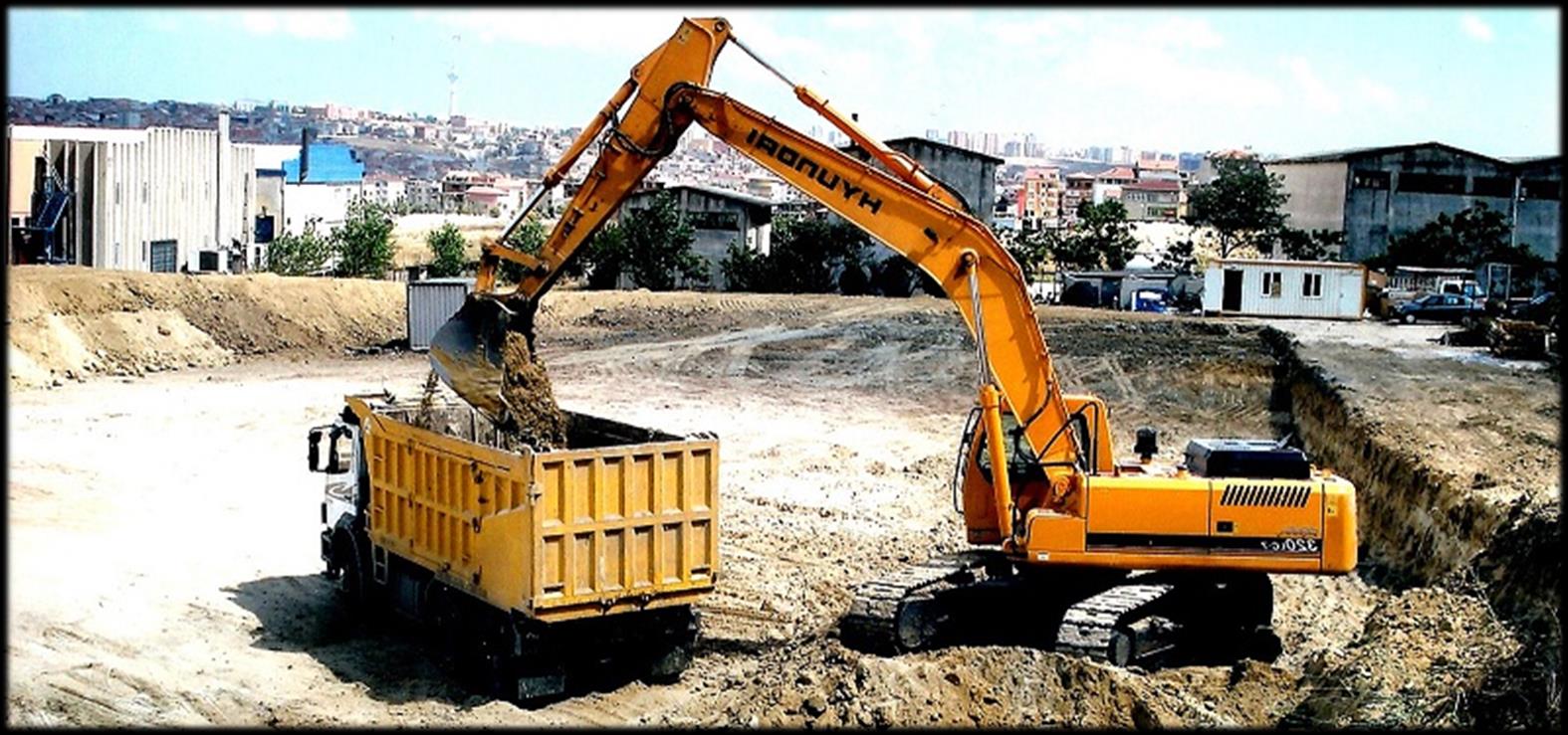 Düzenli Depolama Tesisi İnşası Hafriyat Alma Planlanan proje kapsamında sahanın hafriyat çalışması yapılır.