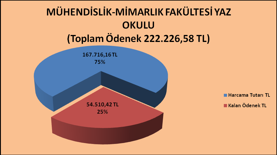 MÜHENDİSLİK-MİMARLIK FAKÜLTESİ YAZ OKULU Kbö Eklenen Düşülen Ödenek Miktarı Harcanan Kalan 0- Personel 0,00 50.000,00 0,00 50.000,00 49.