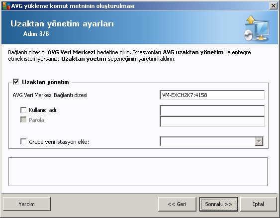 Proxy ayarları düğmesi - İnternete bağlanmak için bir proxy sunucusu kullanmanız gerekiyorsa Proxy ayarları düğmesini tıklatarak proxy sunucusu ayrıntılarını girebilirsiniz.