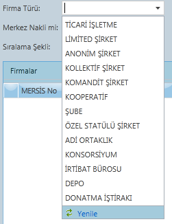 3.2.1. Ticaret Sicil Raporu Raporlar ekranında Ticaret Sicil Raporu linkine tıklandığında aşağıdaki ekran açılır.