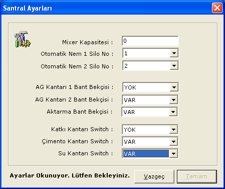 Port_Numarası: Bilgisayar ile kontrol cihazının bilgisayarın hangi portundan haberleşeceğinin belirlenmesi için kullanılır.