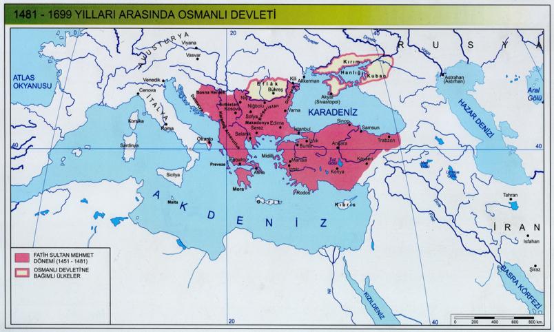 5- Venediklilerle savaşıldı. (1463-1479). Bu savaşlar sonunda yapılan anlaşmayla Venediklilere Karadeniz ve Ege Denizinde ticaret yapma hakkı verildi.