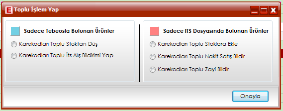 Resim-5 Karekod Bazlı İşlem : İlaç isimlerinin üzerine tıklandığında yan tarafında karekod listesi gelir.