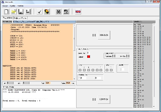 STEMO-3 PROGRAMLAMA KILAVUZU 2.2 Ekranlar STEMO-PS iki ana ekrana sahiptir: Program Oluşturma ekranı ve Doğrudan kontrol ekranı.