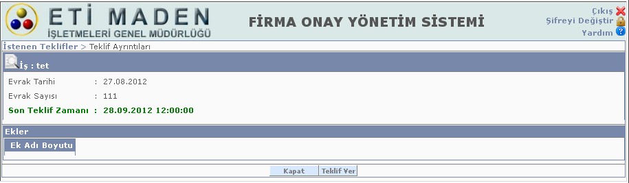 İlgili buton tıklandığında e-imza bilgilerinin listelendiği ekran açılır. Kurum E-İmza Bilgileri Ekranı Gelen Evrakı Göster ( ): Kurum tarafından gönderilmiş olan evrakın görüntülenmesi için tıklanır.