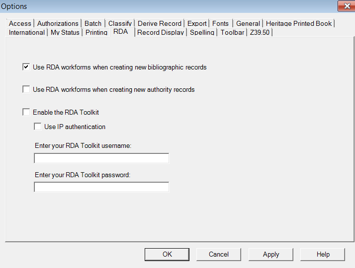 RDA TOOLKIT