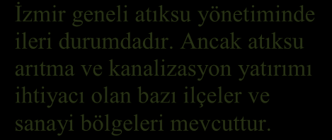 AB Entegre Çevre Uyum Stratejisi çerçevesinde ve AB nin kalkınma stratejileri arasında yer alan içme suyu ve atık yönetimin sağlanması, katı atık üretiminin azaltılması, doğal kaynakların daha iyi