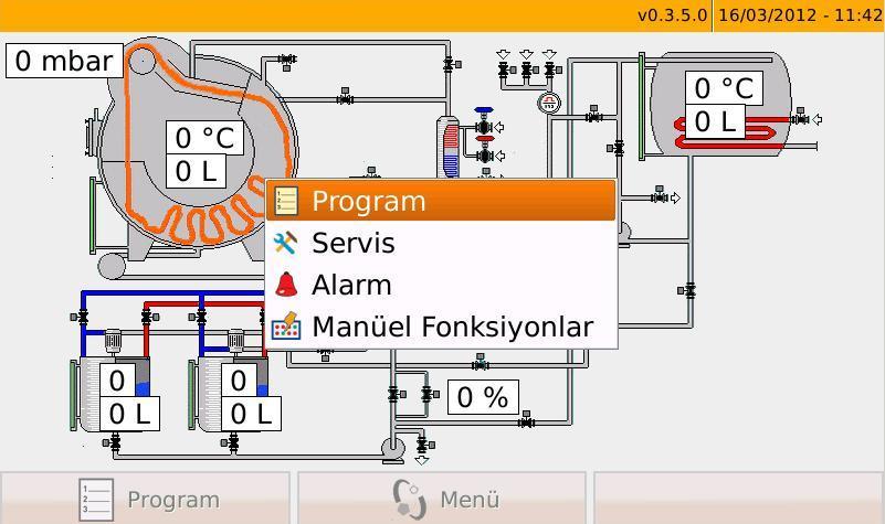 6 MENU AĞAÇ YAPISI Ana Menü'yü açmak için Giriş Ekranı'nda Menü (F2)