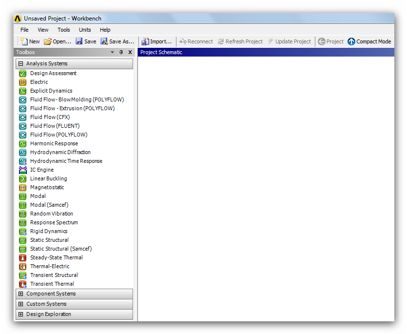 ANSYS 14>Workbench Şekil-1 Microsoft Windows 7 isletim sistemi üzerinde