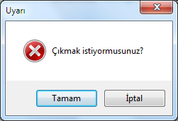 C# Ders Notu S.Ü.Akören A.R.E. Meslek Yüksekokulu 8 8 3. MessageBox.