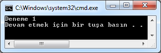 İsim Alanı Bildirimi using System; using isimalan1; namespace isimalan1 { class Deneme { public